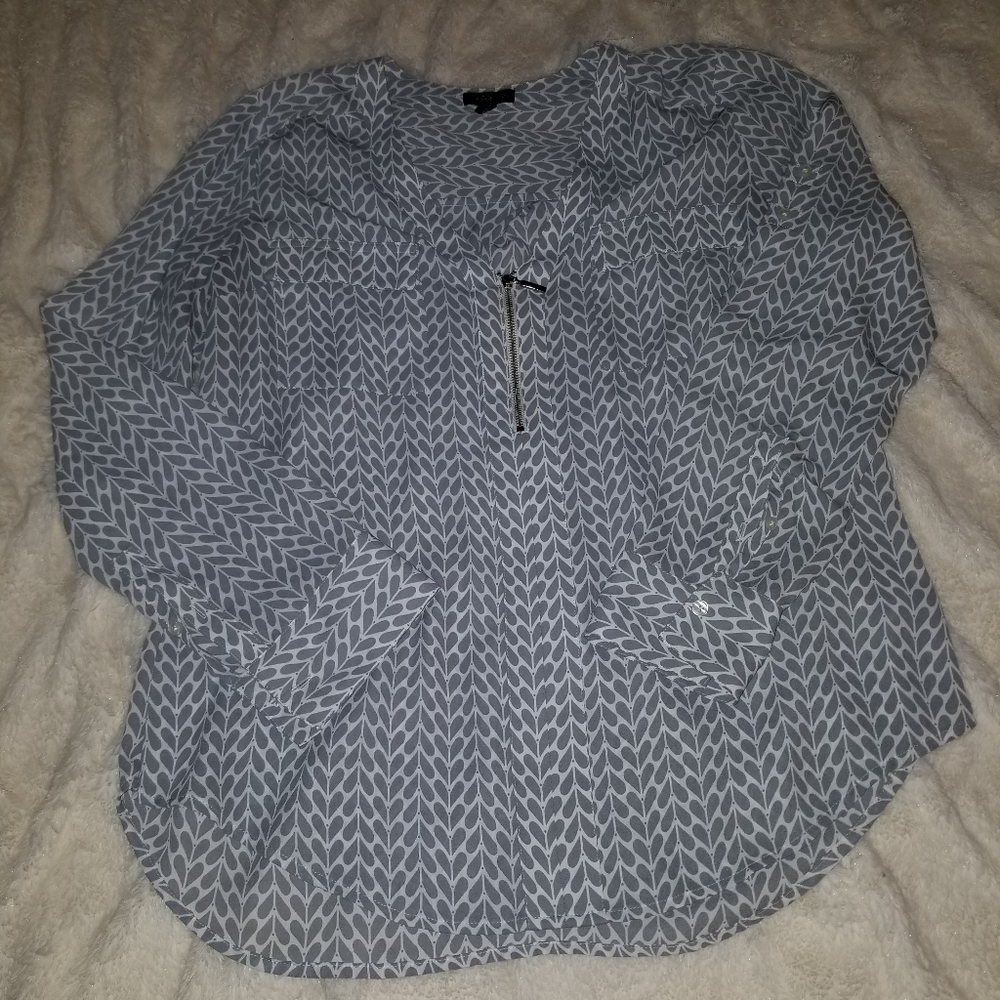 Zip Up Blouse